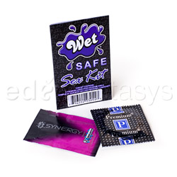 Wet safe sex kit