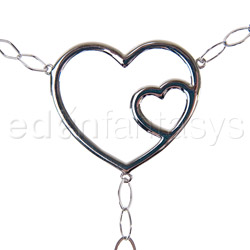 Double hearts belly chain View #2