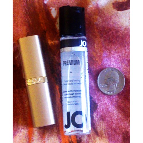Jo vs. Lipstick vs. quarter