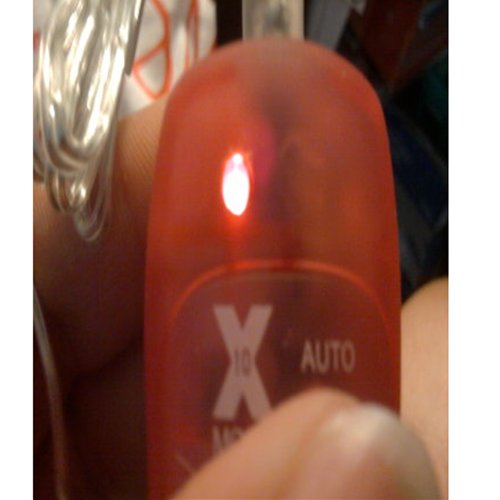 pretty little light that flickers with the vibration