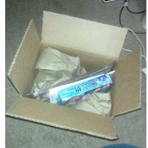 Opened box
