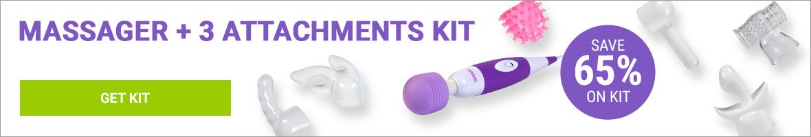 Save 65% on Massager and 3 Attachments Kit