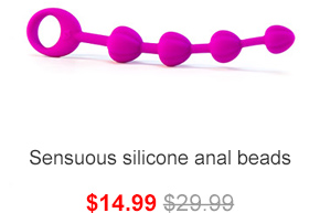 Sensuous silicone backdoor beads