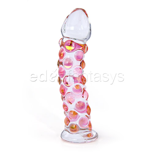 Product: Gold rocky road nubbed glass dildo