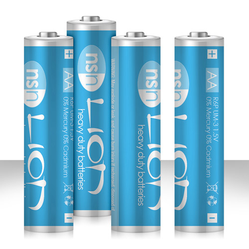 Product: LION - zinc batteries  AA