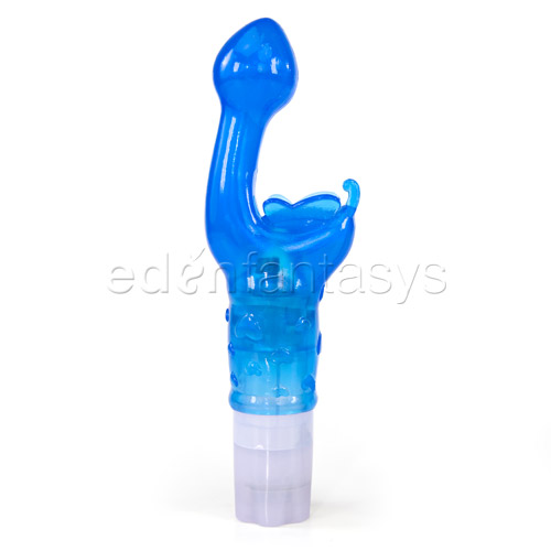 cornstarch sex toys Lickgasm Kiss and Tell Pro Dual-Ended Kissing Rechargeable Silicone Vi –  Circus of Books main image 0