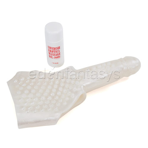 Product: Foreplay mass mitt & oil