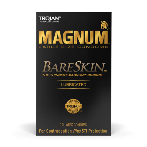 Trojan magnum bareskin lubricated - large condoms