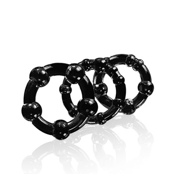 Beaded cock rings - Cock ring set