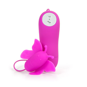 Eden silicone butterfly egg - Contoured clitoral massager