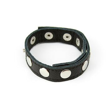 Macho style leather cock ring - Cock strap