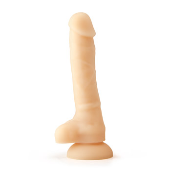 Dual density silicone dildo - Realistic dildo with suction cup