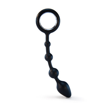 O-ring silicone anal beads - Anal beads with loop handle