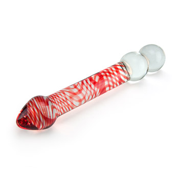 Candy swirls - Classic glass dildo