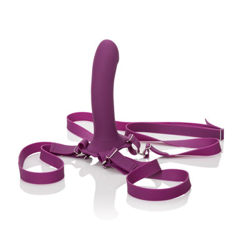 Me2 rumbler - Harness and vibrating strap-on set