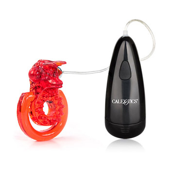 Elite sexual exciter ruby - Double-looped vibrating ring