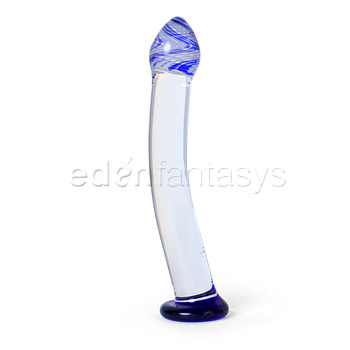 Blue stripped g-spot - G-spot dildo