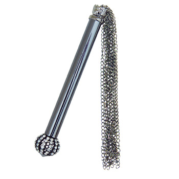 Whip - Midnight jeweled chain tickler