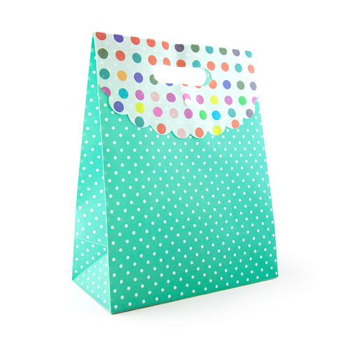 Polka dot tote large - gift bag