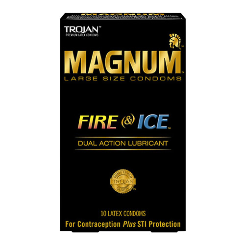 Trojan magnum fire & ice lubricated - male condom discontinued