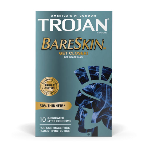 Trojan sensitivity bareskin 10 pack - ultra-thin condoms