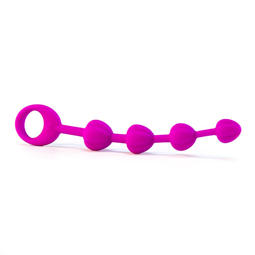 Sensuous silicone anal beads - sex toy