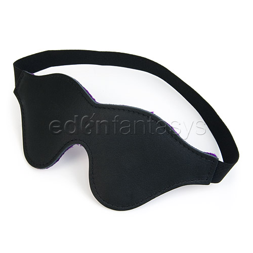 Purple fur blindfold - headgear