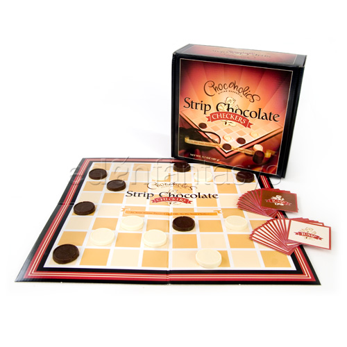 Strip chocolate checkers - love game