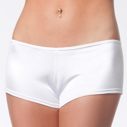 White lycra booty short - shorts discontinued
