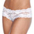 White lace crotchless panty