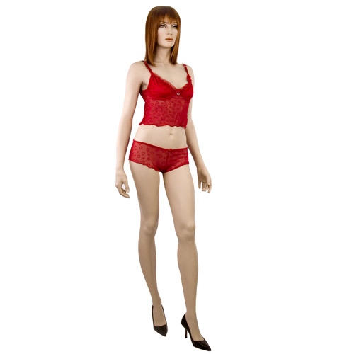 Mesh cami with tanga shorts - camisole set discontinued