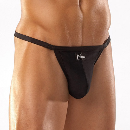 Black thong with clasps - thong discontinued