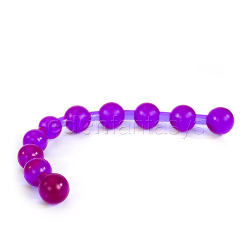 Purple anal jelly beads - anal beads
