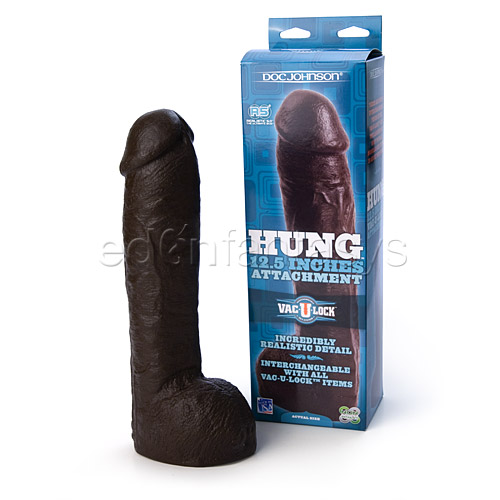 Hung vac-u-lock - realistic dildo  discontinued