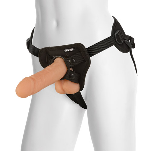 Realistic cock with supreme harness - harness and dildo set discontinued