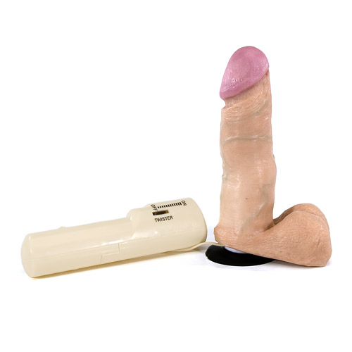 Realistic squirmy cock - realistic vibrator with suction cup