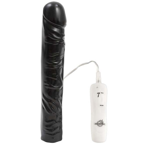 10" classic vibrating dong - realistic dildo vibrator
