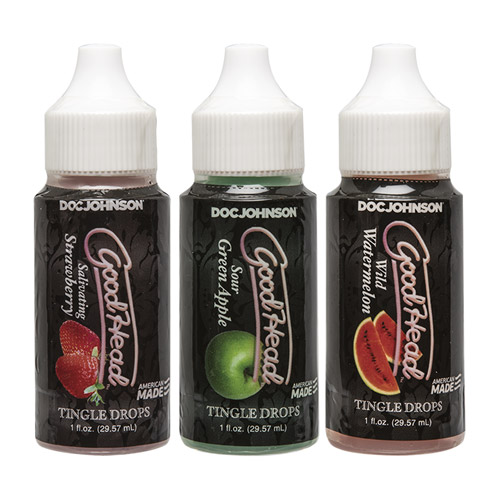 GoodHead tingle drops 3 pack - flavored lube