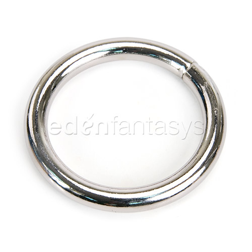 Plated chrome ring - dildo harness