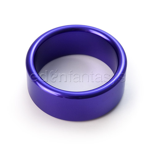 Blue metal cock ring xtra thick