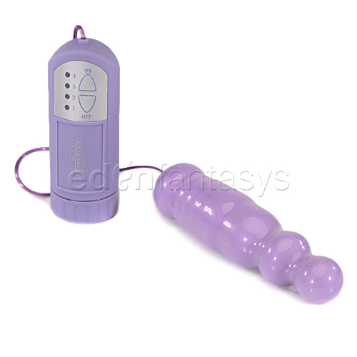 Vivid purple passion vibrating bumper - anal vibrator