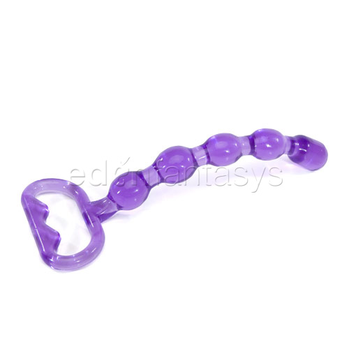 Vivid's acrylic pleasure wand - anal beads