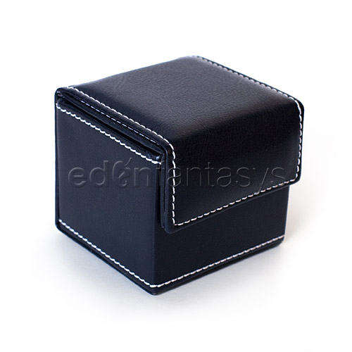 Black condom cube - storage container discontinued