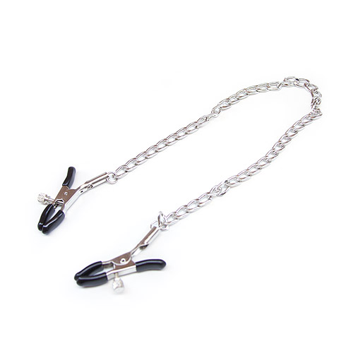 Wide tips nipple clamp set - nipple clamps with chain