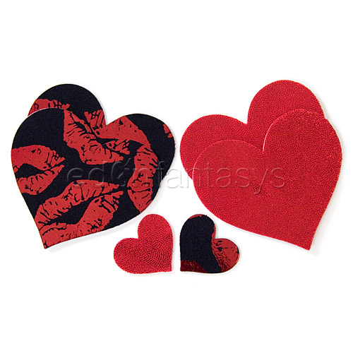 Hot lips heart pasties - pasties discontinued