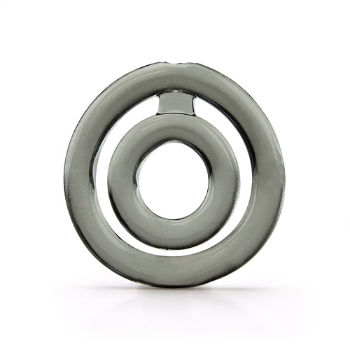 Double loop stretchy cock ring