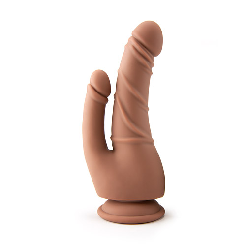 Double lover - double penetration dildo with suction cup