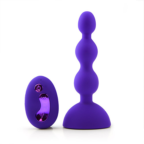 Double explosion - remote control anal bead vibrator