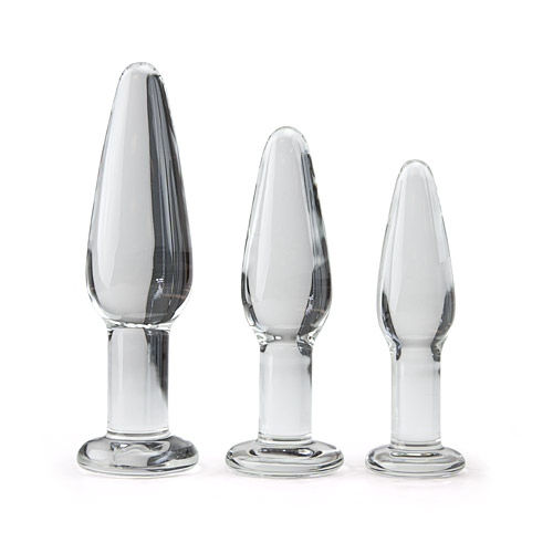 Glass anal training system - sex toy