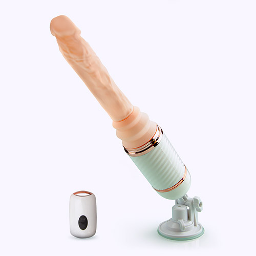 Spirit sex machine - thrusting vibrator with suction cup